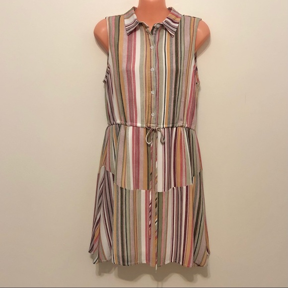 Llove Dresses & Skirts - NWOT Llove Sleeveless Lined Striped Dress